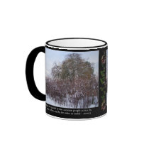 Snow, Bamboo and Trees with Seneca Quote Mug
