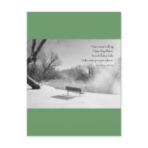 Snow Bench in Silence