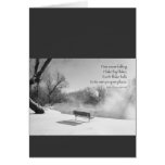 Snow Bench in Silence Cards