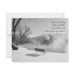 Snow Bench in Silence invitations