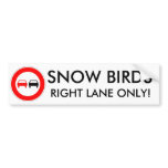 Snow Birds bumper stickers