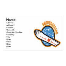 Snow Boarding 1 Business Card Template