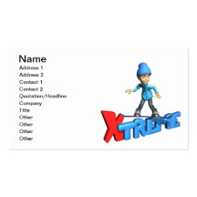 Snow Boarding Business Card Template