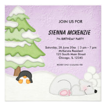 Snow Buddies Birthday Invite