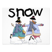 Snow Buddies Tshirts and Gifts Personalized Invites