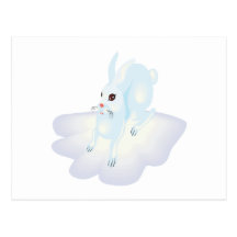 Snow Bunny 2 Postcards