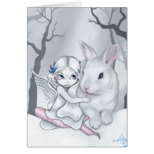 "Snow Bunny" Greeting Card