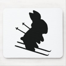 snow bunny mouse pads