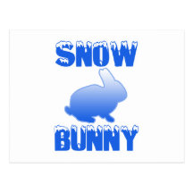 Snow Bunny Post Cards