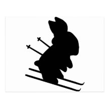 snow bunny postcard