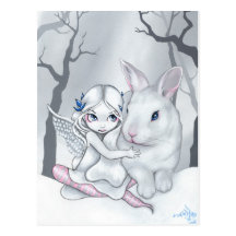 "Snow Bunny" Postcard
