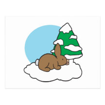 Snow Bunny Postcards