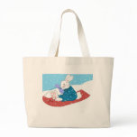 Snow Bunny Tote Canvas Bags