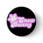 Snow Bunny Winter Pink buttons