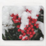 Snow Covered Holly Mousepad