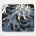 Snow-covered Tractor Blades Mousepad