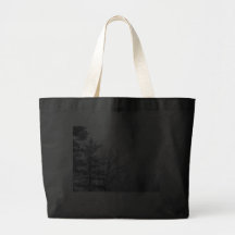 Snow-covered Trees: Horizontal Canvas Bag