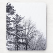 Snow-covered Trees: Vertical Mousemat