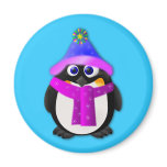 Snow Day Penguin Refrigerator Magnet