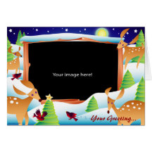Snow Deer Template Cards