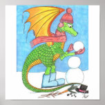 Snow Dragon Posters