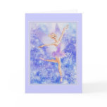 Snow Fairy Ballet Holiday Greeting Card