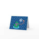 Snow Froggy Note Card