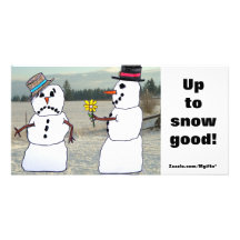 Snow Good Custom Photo Card