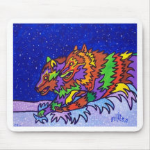 Snow Hunt by Piliero Mouse Mat