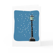 Snow in the Lamplight