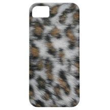 Snow Leopard Fur iPhone 5 Cases