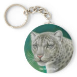 Snow Leopard Keychain