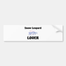 Snow Leopard Lover Bumper Sticker