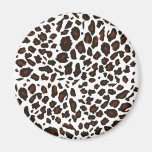 Snow Leopard Print Magnets