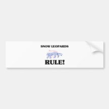 SNOW LEOPARDS Rule! Bumper Sticker