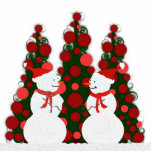 Snow Man Christmas Acrylic Cut Outs