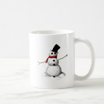 Snow Man Coffee Mug