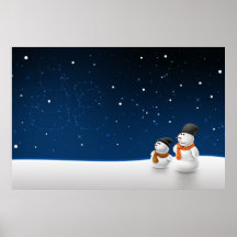 Snow Man Snow Child Print