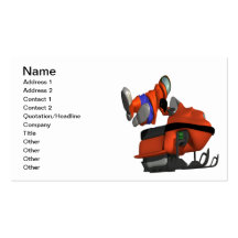 Snow Mobile Skills Business Cards