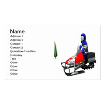Snow Mobiling Business Cards