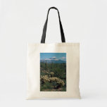 Snow On Four Peaks flowers Canvas Bags
