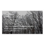Snow on Trees Business Card Template
