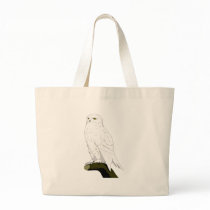 Snow Owl Canvas Bag