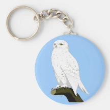 Snow Owl Key Chain