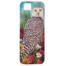 Snow Owl Painting iPhone 5 Cases