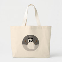 Snow Panda Canvas Bag