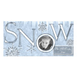 Snow photo cards