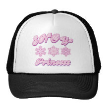 Snow-princess-on-Dark Mesh Hat