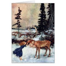 Snow Queen Fairy Tale with Gerda Card