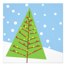 Snow Scene Personalized Announcement